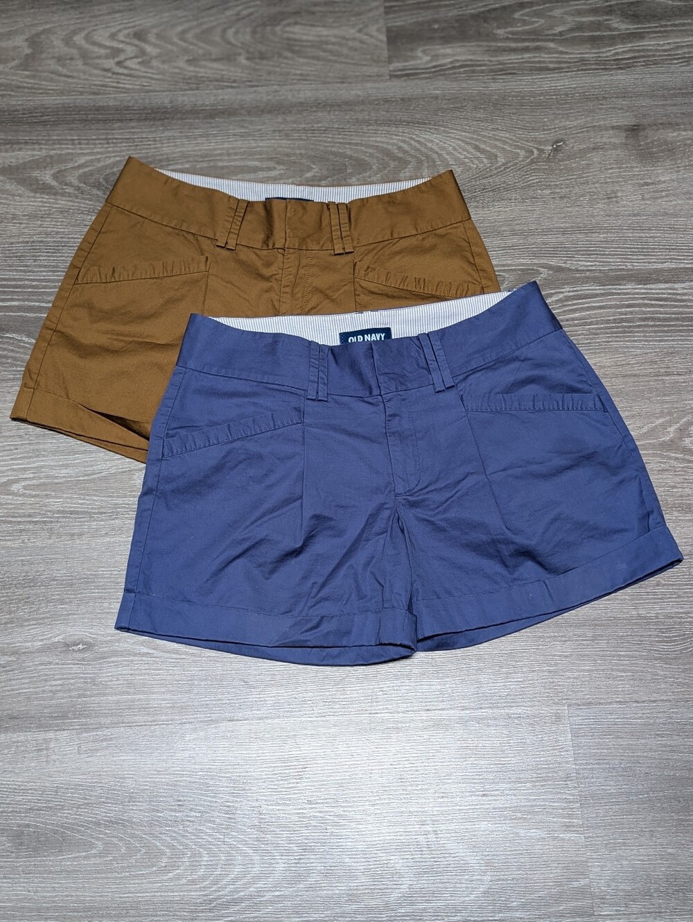 OLD NAVY | chino twill pleated cuffed shorts
